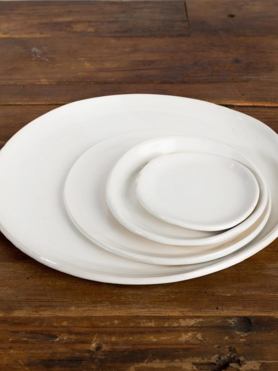 Ceramic Saucer – Rustic White