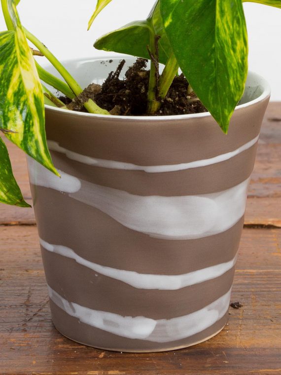 Earth Stripe Pot