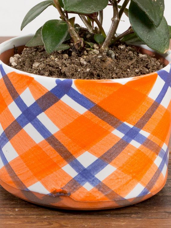 Palmer Plaid Planter