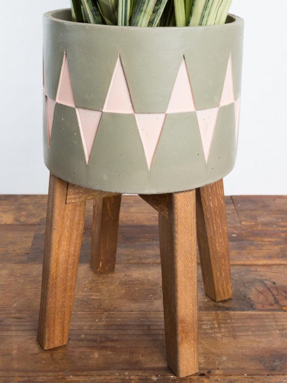 Art Deco Triangle Stilted Planter