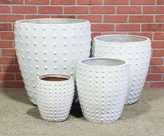 Polka Dot Tall Planter